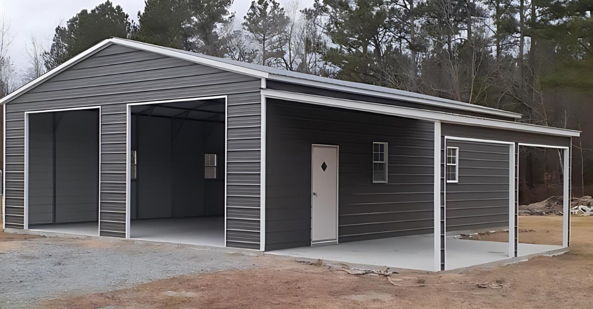 Comparing Steel Metal Garages vs. Traditional Garage Options